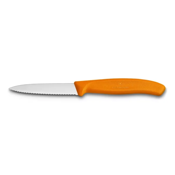 Swiss Classic Naranja | Cuchillo Mondado Filo dentado 8 cm