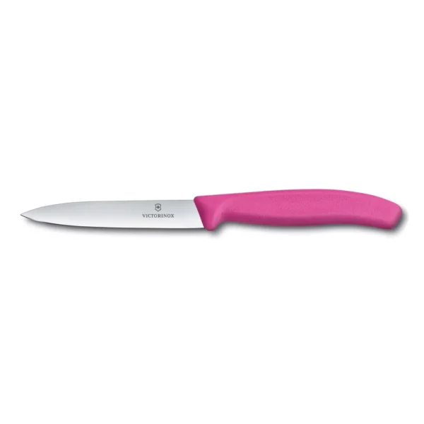 Swiss Classic Rosa | Cuchillo Mondador Filo Recto 10 cm - 6.7706.L115