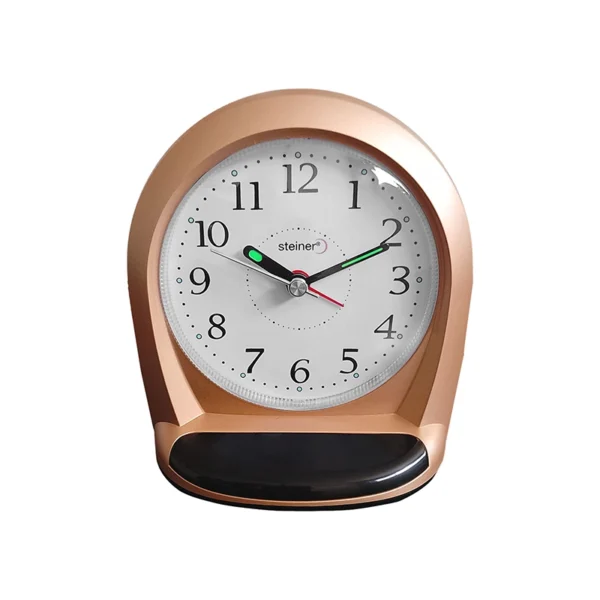 Reloj Despertador | Análogo Circular, Bronce - BM12302BR