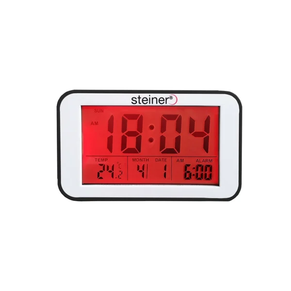 Reloj Despertador | Digital Rectangular, Negro - L12002BK - Imagen 2