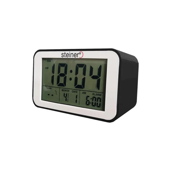 Reloj Despertador | Digital Rectangular, Negro - L12002BK - Imagen 3