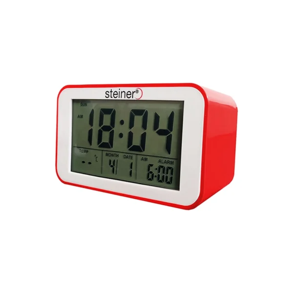 Reloj Despertador | Digital rectangular, Rojo - L12002RD - Imagen 3