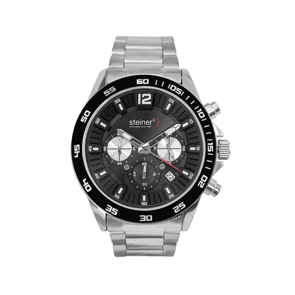 Reloj Caballero | Análogo con Cronógrafo, Negro Ø 43 mm – ST23152ME