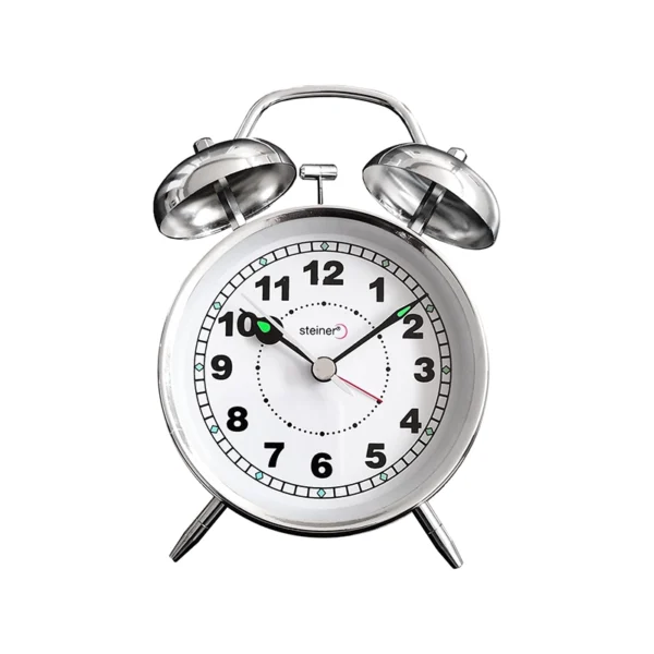 Reloj Despertador | Análogo Campana, Plata - TB11501SLV