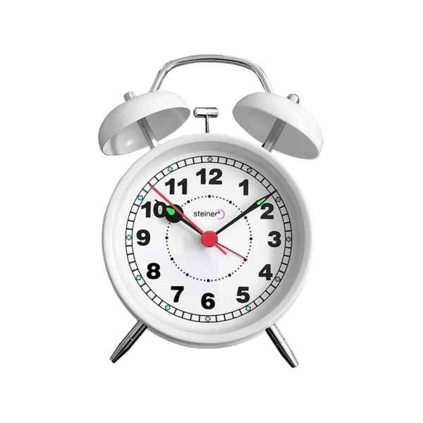 Reloj Despertador | Análogo Campana, Blanco - TB11501WH