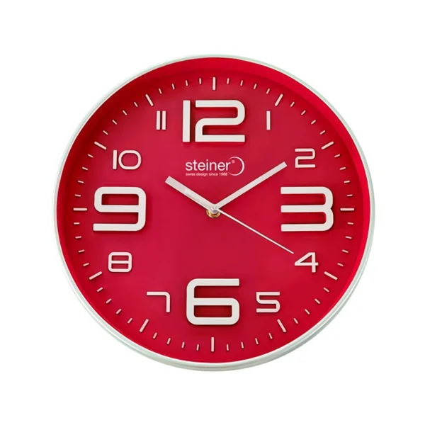 Reloj de Pared | Análogo, Rojo Ø 30 cm – STWA24-3436PK