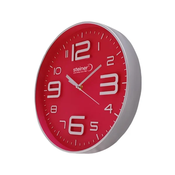 Reloj de Pared | Análogo, Rojo Ø 30 cm – STWA24-3436PK - Imagen 2