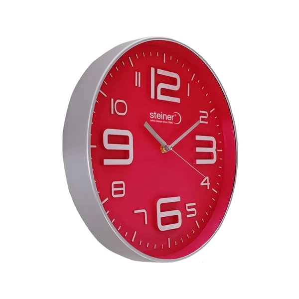 Reloj de Pared | Análogo, Rojo Ø 30 cm – STWA24-3436PK - Imagen 3