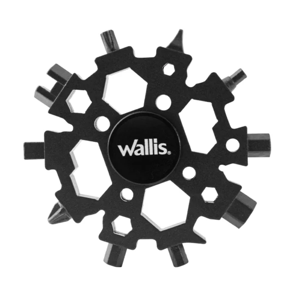 Wallis | Multiherramienta universal portátil, 22 usos, acero inoxidable negro - K900381