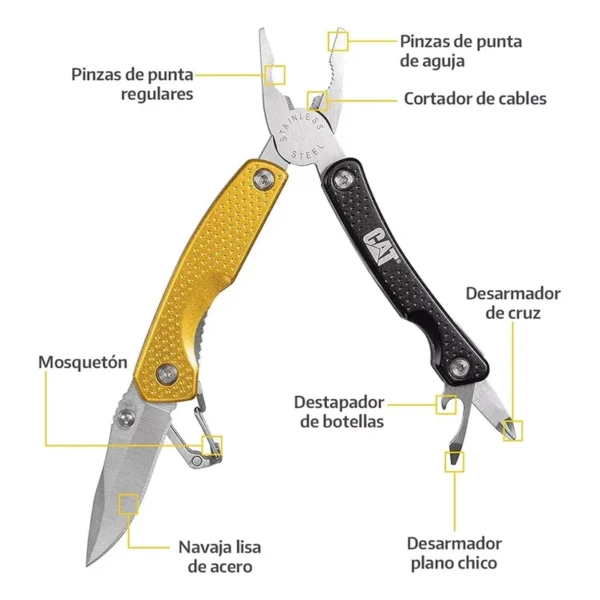 CAT | Pinza Multi-multiherramienta 8 En 1 - CAT-005-001 - Imagen 3