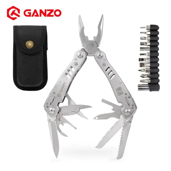 Ganzo | Multiherramienta G301-H Plata 14 funciones - GAN-005-003