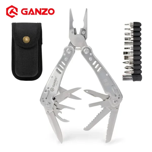 Ganzo | Multiherramienta G302-H Plata 14 funciones - GAN-005-004