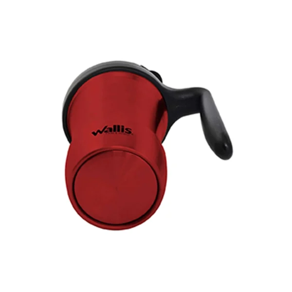 Wallis | Taza térmica antiderrames, 350 ml, rojo metálico con negro - M2890169 - Imagen 3