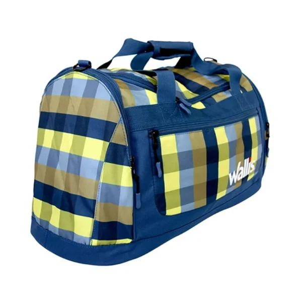 Wallis | Maleta Deportiva 50L Poliéster Cuadros Azul/Verde - S0302295 - Imagen 2