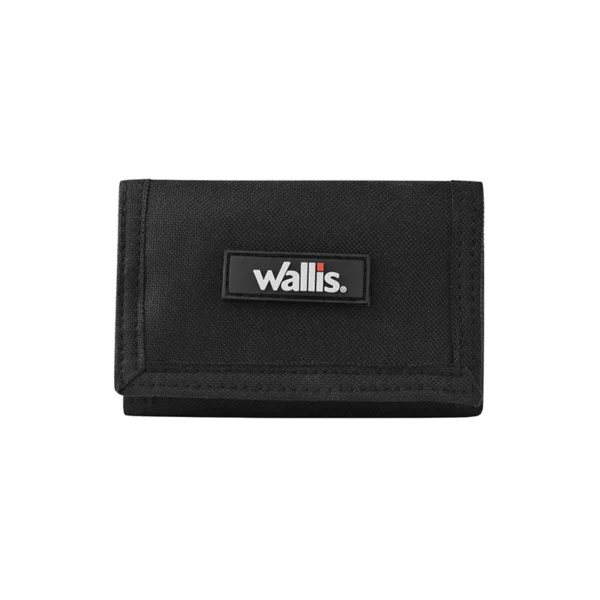 Wallis | Cartera unisex c/varios compartimientos, negra - W0303308