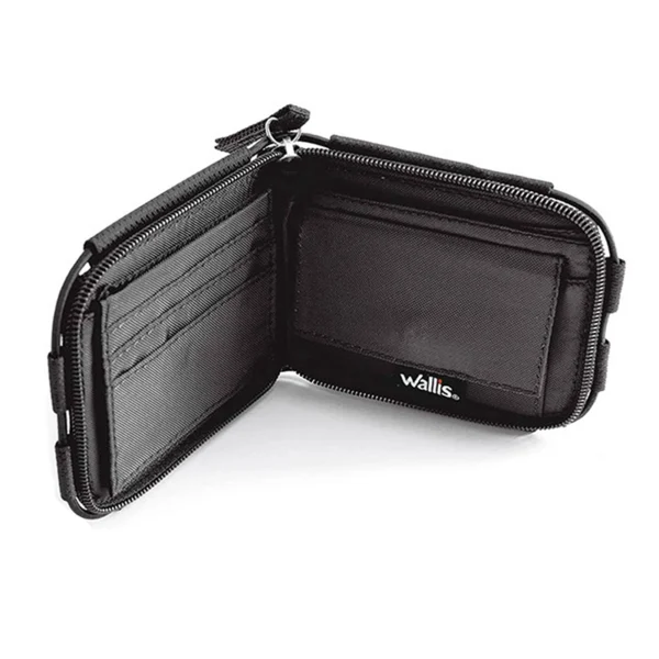 Wallis | Cartera unisex c/ 6 compartimientos, negra - W0303307 - Imagen 3