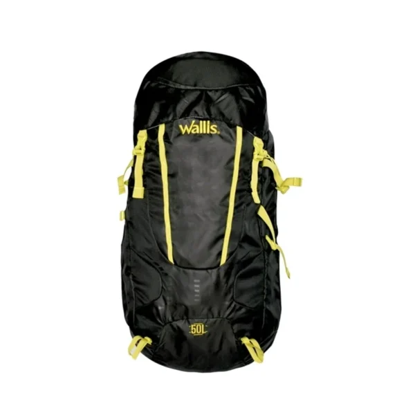 Wallis | Mochila para montaña SANTIS 50 L, negro con verde limón - W1783467