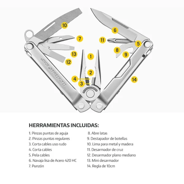 Leatherman | Multiherramienta BOND Plata - LEA-005-114 - Imagen 3