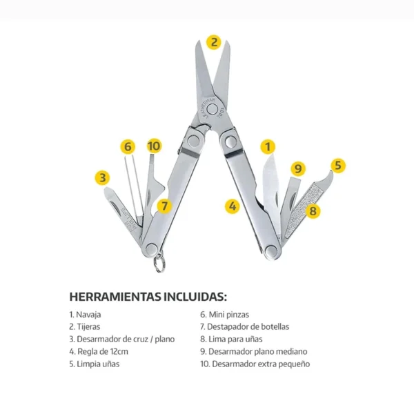 Leatherman | Multiherramienta de Bolsillo MICRA Rojo - LEA-005-138 - Imagen 3