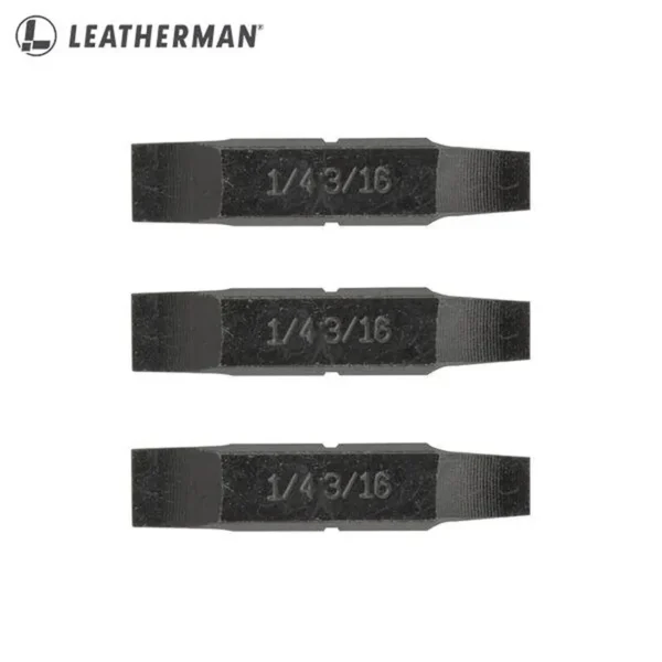 Leatherman | Juego de 3 Puntas Intercambiables Planas Negra  - LEA-017-016