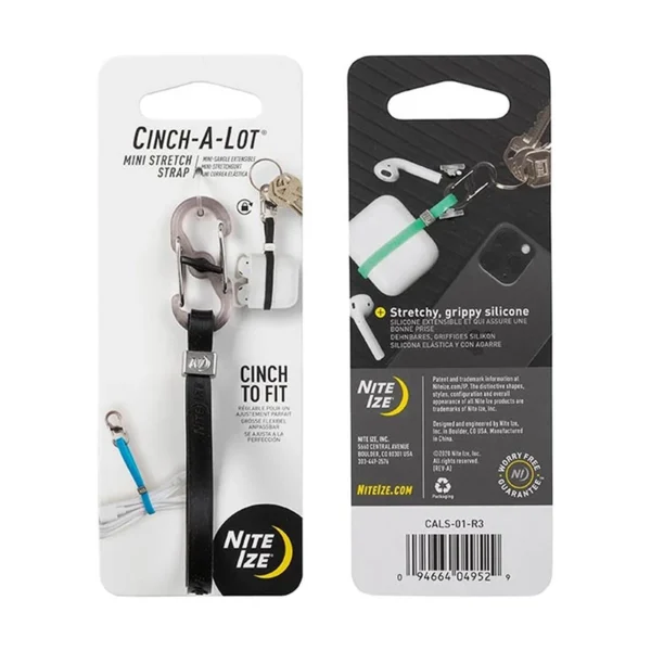 Nite Ize | Llavero Ajustable CINCH-A-LOT Negro - NIT-004-039 - Imagen 2