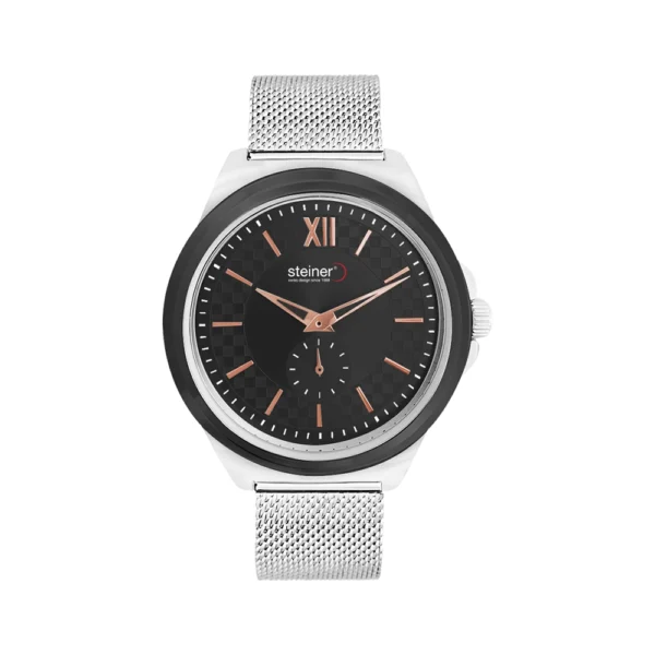 Reloj Caballero | Análogo, Negro/ Plateado Ø 40 mm – ST24269WQ