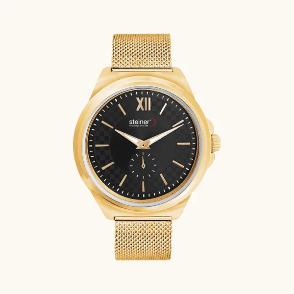 Reloj Caballero | Análogo, Negro/ Dorado Ø 40 mm – ST24270WQ