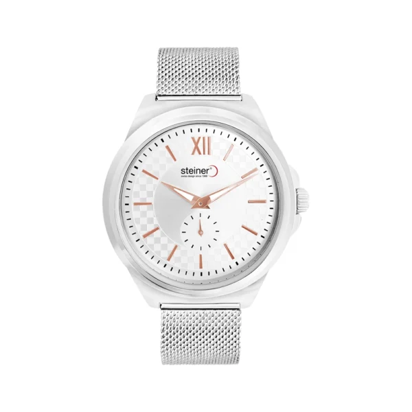 Reloj Caballero | Análogo, Blanco/ Plateado Ø 40 mm – ST24271WQ